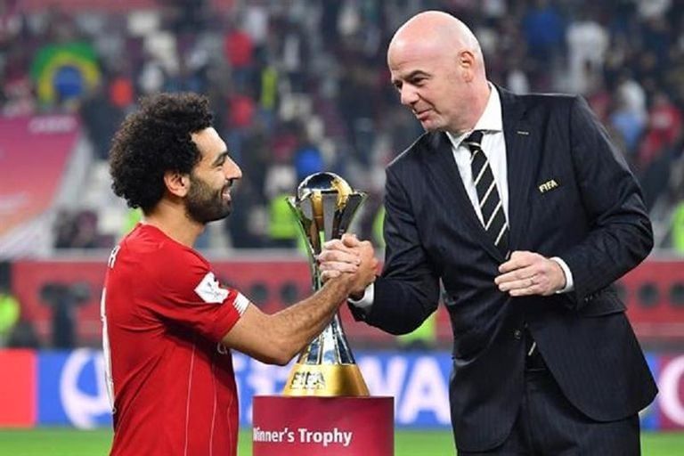 محمد صلاح يفوز بكأس العالم للأندية