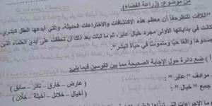 جمع «خيل» ومرادف «عابر» في امتحان اللغة العربية للشهادة الإعدادية بالبحيرة - أرض المملكة