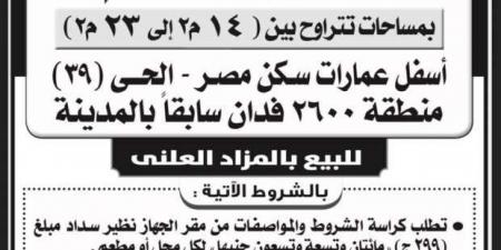 طرح محال للبيع بمدينة العبور الجديدة اليوم.. التفاصيل وأماكن بيع كراسة الشروط - أرض المملكة