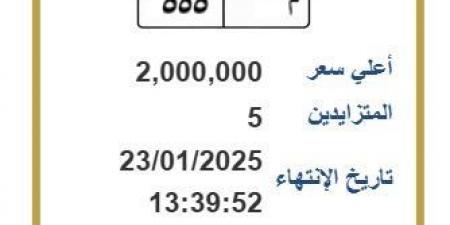 م ـ 555.. فرصة أخيرة تطرحها «المرور» على لوحة سيارة بـ 2 مليون - أرض المملكة