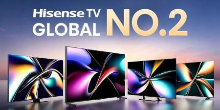 Hisense تحافظ على مركزها كثاني أكبر علامة تجارية للتلفاز عالميًا للعام الثالث على التوالي - أرض المملكة