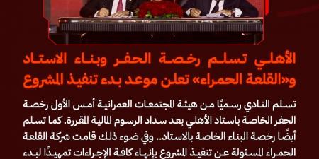 الحلم يتحقق| الأهلي تسلم رخصة الحفر وبناء الاستاد.. والقلعة الحمراء تعلن موعد بدء تنفيذ المشروع - أرض المملكة