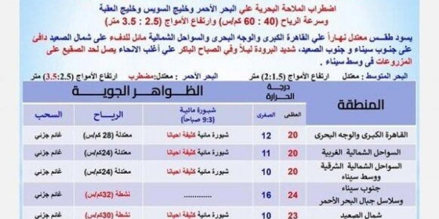 بسبب هذه الظاهرة.. بيان عاجل من الأرصاد بشأن حالة الطقس اليوم السبت 18 يناير 2025 - أرض المملكة