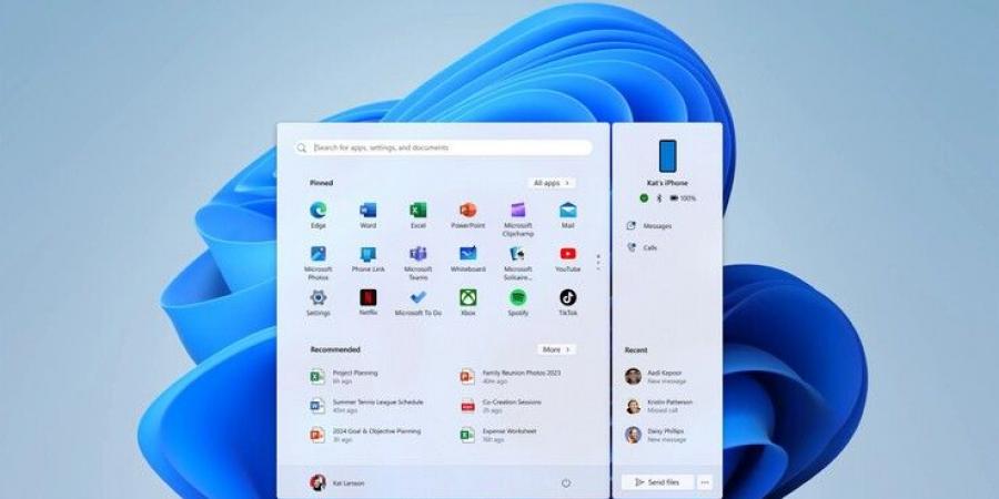 Windows 11 يدمج هاتف آيفون في قائمة ابدأ لنقل الملفات والرسائل والمزيد - أرض المملكة