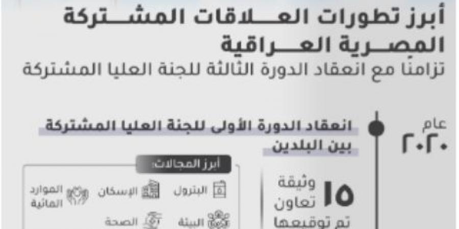 وزارة التخطيط تصدر تقريرًا حول العلاقات المصرية العراقية - أرض المملكة