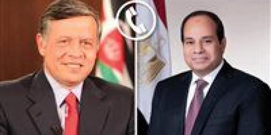 الرئيس السيسي وملك الأردن يؤكدان رفض التهجير والحرص على التعاون مع ترامب لإحلال السلام - أرض المملكة