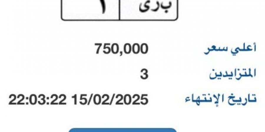 بوابة مرور مصر الإلكترونية تطرح لوحة مميزة بـ 750 ألف جنيه - أرض المملكة