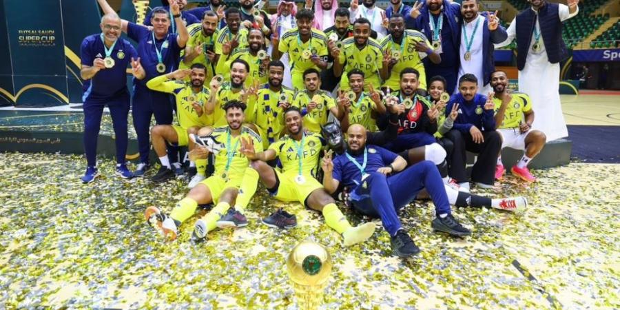 النصر يتوّج بالسوبر السعودي لكرة قدم الصالات لموسم 2024-2025 - أرض المملكة