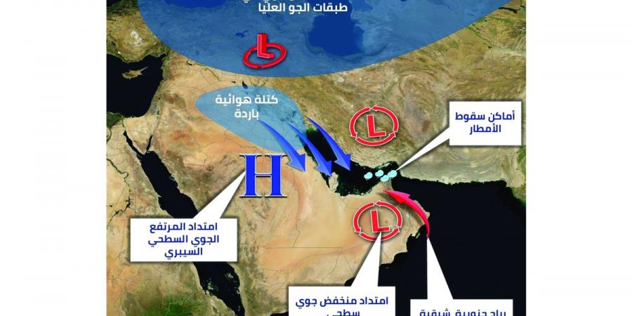 تأثر الدولة بمنخفض جوي.. وأمطار متوقعة ورياح قوية - أرض المملكة