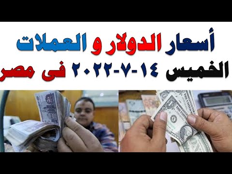 اسعار الدولار و العملات اليوم الخميس 2022/7/14 في مصر