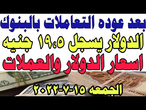 اسعار الدولار اليوم| سعر الدولار اليوم الجمعه 2022/7/15 في مصر اسعار الدولار في السوق السوداء